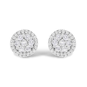 AGS Certified 14K White Gold 1.0 Cttw